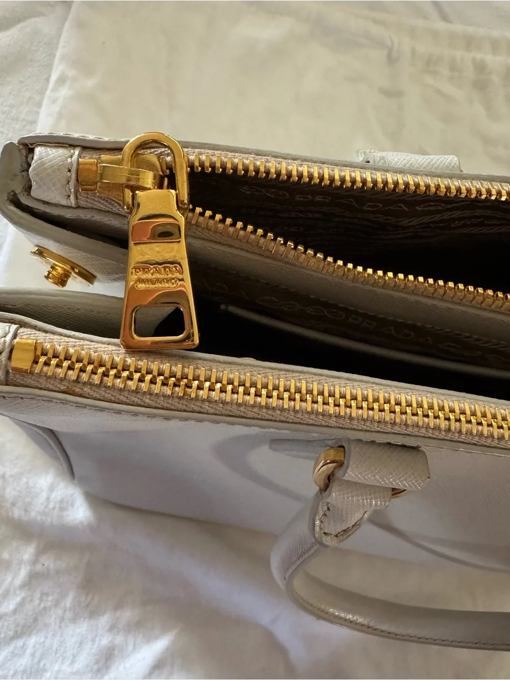 Prada one zippers